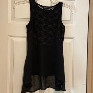Wet Seal Translucent black lace top. Perfect 🖤